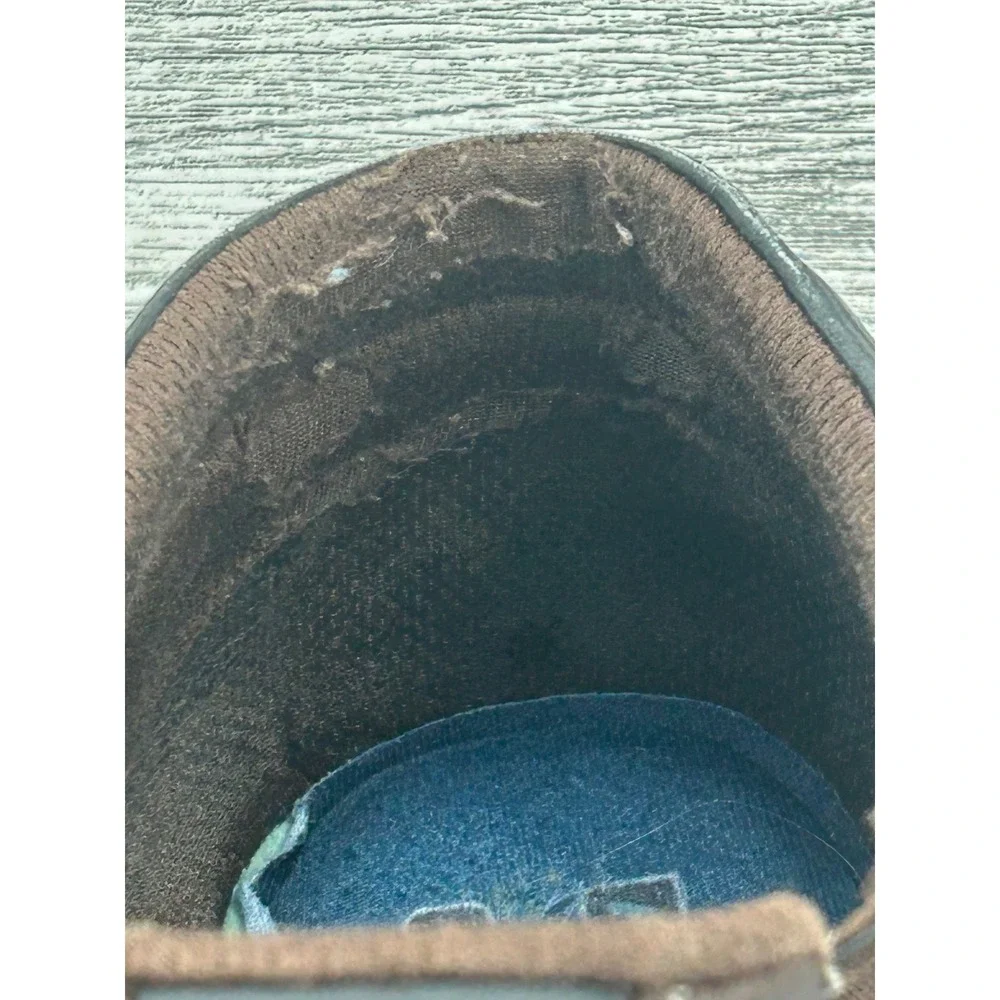 Skechers Relaxed Fit Mens Slip‎ On Shoes Brown Leather Memory Foam Size 9